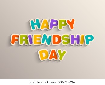 Illustration of friendship day.