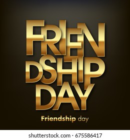 Illustration of friendship day.
