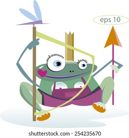 Illustration of a frog