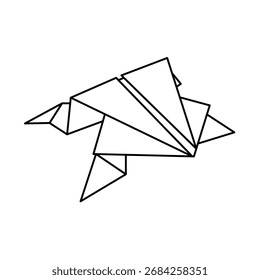 The Illustration of Frog Origami