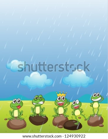 Similar – Image, Stock Photo Frog king on the hand