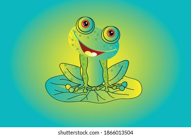 Illustration Frog vector design with eps10 format.