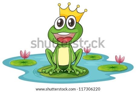 Similar – Image, Stock Photo Frog king on the hand