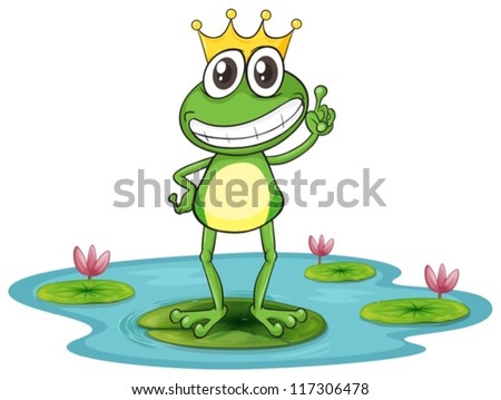 Similar – Image, Stock Photo Frog king on the hand