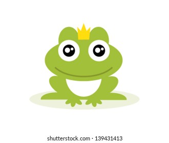  Illustration Of A Frog Wearing A Crown