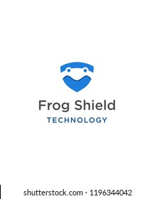Illustration of frogs and shields.