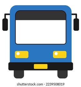 Ilustración de la parte delantera del autobús