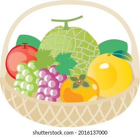 An illustration of Fruit basket