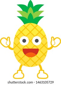 Illustration of a fruit character.