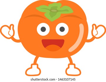 Illustration of a fruit character.