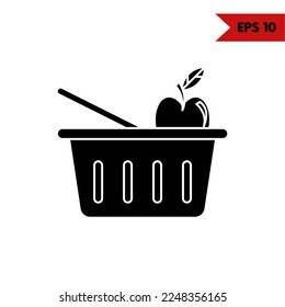 Illustration of Fruit Glyph Icon