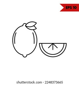 Illustration of Fruit Line Icon
