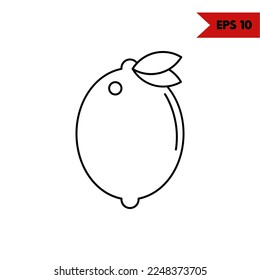 Illustration of Fruit Line Icon