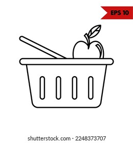 Illustration of Fruit Line Icon