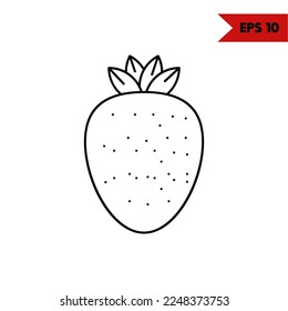 Illustration of Fruit Line Icon