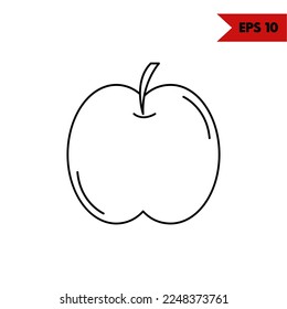 Illustration of Fruit Line Icon