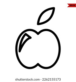 ilustración del icono de línea de fruta 