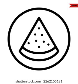 ilustración del icono de línea de fruta 