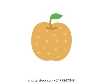 Illustration of fruit pear icon.