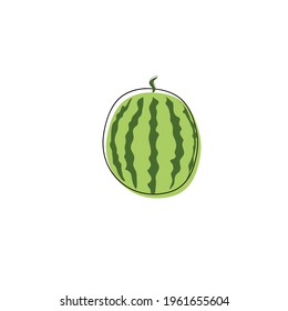 illustration fruit vector summer watermelon