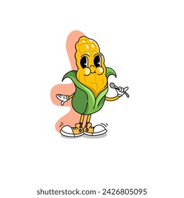 illustration of fruit and vegetable characters with cute emotions and expressions