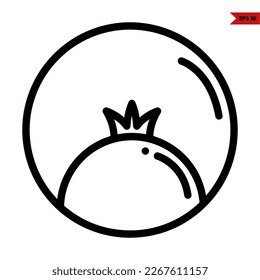 illustration of fruit vegetable line icon