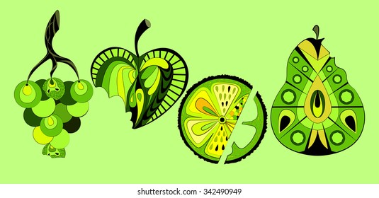 Illustration of fruits
