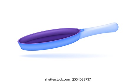 illustration of a frying pan. non-stick frying pan. tool for frying food. cooking utensils. goods or objects. symbol or icon. minimalist 3d style design. element