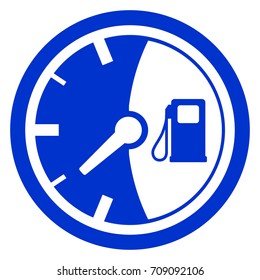 Illustration Of Fuel Gauge Circle Icon