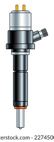 Illustration of a fuel injector unit