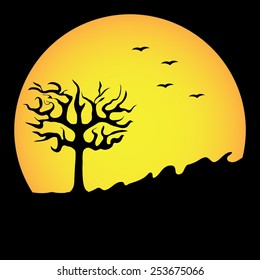 Illustration of a full moon