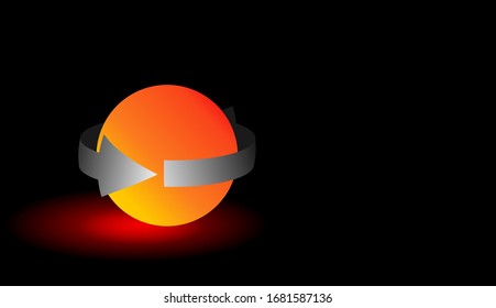 Illustration of full moon. background moon.