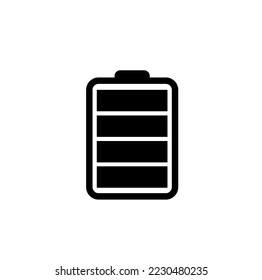 illustration of a full old cell phone battery