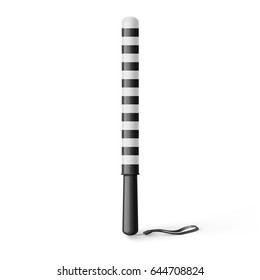Illustration of Fun Traffic Police Stick with Strap on White Background