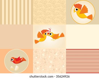 illustration of funky pattern background