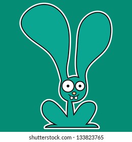 Illustration of a funny bunny