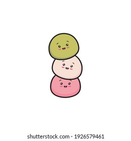 Illustration funny character smile cartoon logo design template