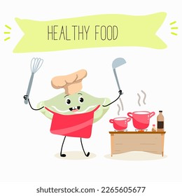 Illustration with funny characters marrow, pattypan,courgette, crop, zucchini, patisson.  Funny and healthy food. Vitamins, cute face food, ingredients, vegetarianism, vector cartoon, antioxidant.