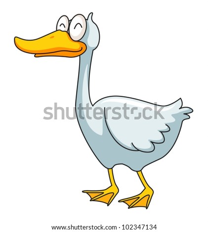 Similar – Image, Stock Photo Standing goose bird animal