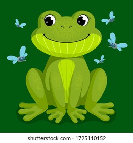 Illustration of a funny frog