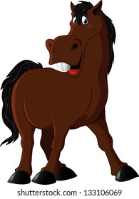 Illustration of a funny horse