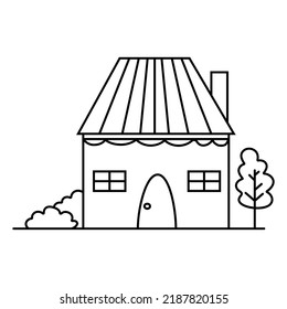 Illustration Funny House Doodle Concept Good Stock Vector (Royalty Free ...