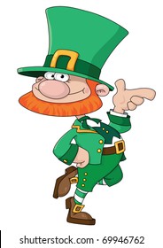 illustration of a funny Leprechaun