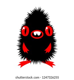 Illustration of a funny little monster.