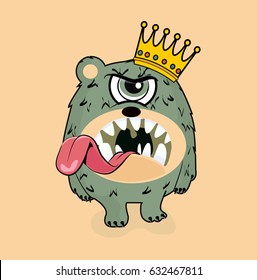 Illustration of a funny monster