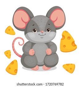 Illustration of a funny mouse