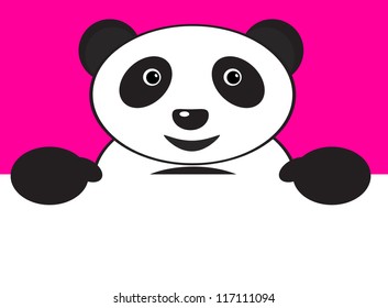 illustration of funny panda