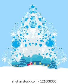  Illustration of funny santa claus