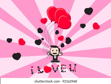 illustration of funny wallpaper