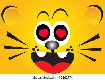 illustration of funny wallpaper